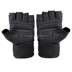 Gants de fitness demi-doigt antidérapants unisexes Gants en cuir pour le cyclisme et l'haltérophilie - Product Image 1