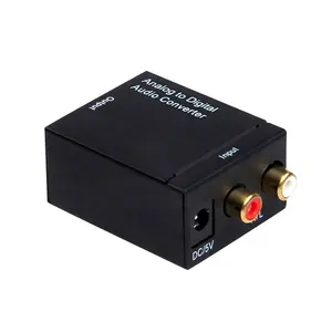 3.5MM optik koaksiyel dijital Analog ses dönüştürücü DAC dijital SPDIF Toslink Analog Stereo ses L/R adaptörü