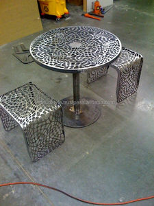 Table basse industrielle en bois - Product Image 5