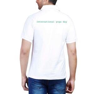 Camisetas de Yoga de patrón sólido personalizable tipo tejido - Product Image 3