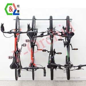 <span class=keywords><strong>Support</strong></span> de rangement de vélo personnalisé, permet de ranger <span class=keywords><strong>4</strong></span> vélos-supporte jusqu'à 75 livres-barre robuste murale - Product Image 3