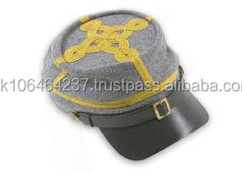 Nuevo Diseño, Gorras Kepis Unisex de Cuero Civil Estándar Confederado, 100% Lana de Alta Calidad - Product Image 3