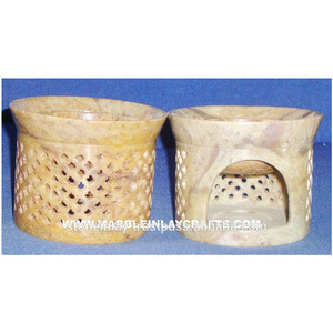 Soapstone-Quemador de aceite aromático para decoración del hogar - Product Image 1