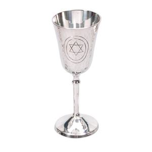 Goblet Chapado en plata con logotipo personalizado, elegante, Vintage, clásico, único, hecho a mano, pequeño - Product Image 1