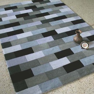 บทคัดย่อการออกแบบที่ทันสมัยมีสีสันมือทอพรมขนสัตว์ - Product Image 3