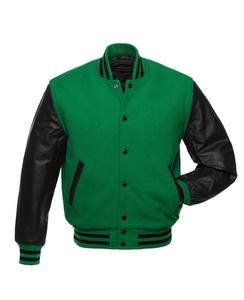 Veste universitaire en laine personnalisée, élégante et bon marché, avec manches en cuir, nouvelle collection 2026 - Product Image 2