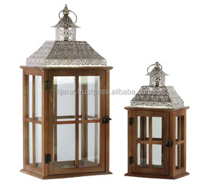 NEW ARRIVAL HOME and GARDEN DECORATIVE <b>CANDLE</b> <b>LANTERNS</b> HIGH QUALITY WOODEN METAL <b>LANTERN</b> for LUXURY WEDDING DECORATION - Product Image 5