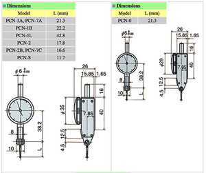 孔雀尾崎新PIC测试PCN-0杠杆式百分表日本高品质测量仪 - Product Image 4