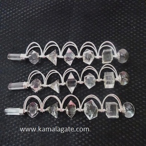 للبيع بالجملة عصا كريستال كوارتز طبيعية شفافة 7 شفاء هندسي مقدس مصنوع من الأحجار الكريمة بيع الأحجار شبه الكريمة - Product Image 1