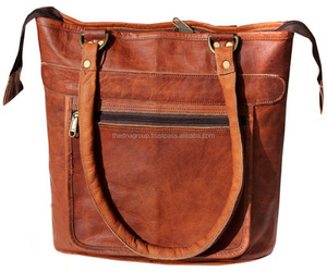 กระเป๋าหนังแท้สะพายข้างสไตล์วินเทจสำหรับผู้หญิง,กระเป๋าหนังแท้แฮนด์เมดสไตล์อินเดีย - Product Image 1