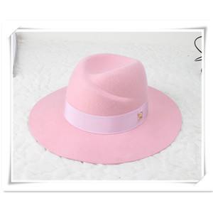 Sombrero Fedora estilo panamá, 100% lana, fieltro - Product Image 1