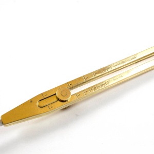 Estuche de cuero divisor geométrico de 12 "náutico de navegación precisa proporcional pulida de latón - Product Image 3