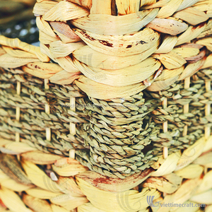 Panier de rangement en paille naturelle en gros Panier en jacinthe d'eau pour une utilisation pratique - Product Image 6