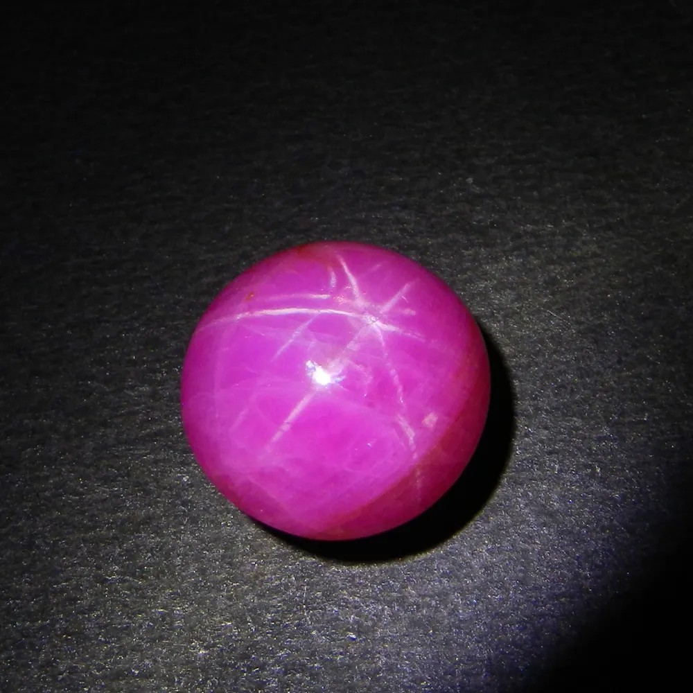 Vietnam natural star ruby 15mm round smooth loose gemstone per gioielli
