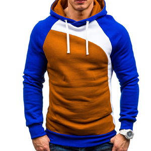 OEM Conception Personnalisée Nouvelle Arrivée Couleur Contraste Vêtements pour Hommes Grande Taille Sweatshirts à Capuche 100% Coton Grande Taille Hommes Hoodies - Product Image 1