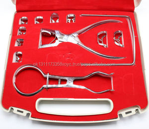Barrage en caoutchouc Kit De Démarrage de 12 pièces avec Cadre Pinces à Poinçonner Instruments Dentaires - Product Image 2