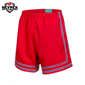 Pantalones cortos deportivos informales de talla grande al por mayor, tejido de lana de alta calidad con cintura elástica, transpirable, logotipo personalizado, estampado caliente tejido - Product Image 5