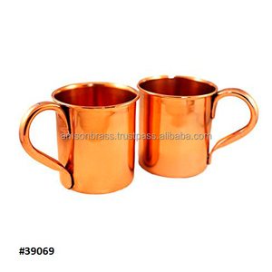 Juego de 2 tazas de cobre de gran venta, taza de mula de Moscú hecha de cobre de la mejor calidad personalizada para cóctel y taza de café - Product Image 2