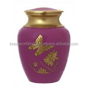 Brassworld Inde Papillon Crémation Urne Premium En Laiton Fournitures Funéraires - Product Image 1