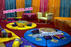 Fundas de Cojín Bordadas Coloridas para Decoración Mehndi, Color y Tamaño Personalizados, Estilo Moderno - Fabricante y Exportador DSTEXPORTS - Product Image 4