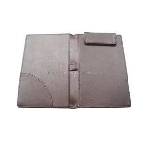 Hot Stamping Logo Leather Menu Pads for Hotels / PU Leather Note Pad Hotel Supply Business Menu Bill Folder