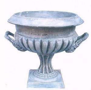 Trending Modern Aluminum Flower <b>Vase</b> <b>Light</b> Grey Tabletop Size 26X17X29 CM <b>for</b> Wedding Decor - Product Image 3