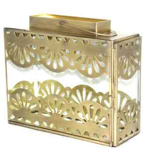 New Home Christmas Decoration Out Door New Design Filigree <b>Candle</b> Lantern With Glass - Product Image 2