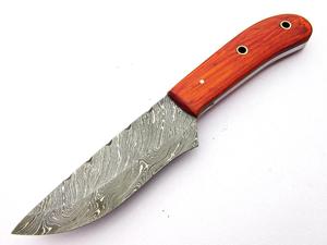 Cuchillo de caza de Damasco hecho a mano, hoja de dólar aw11, Sm - Product Image 5