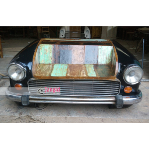 Vintage de hierro y madera Embajador coche sofá - Product Image 1