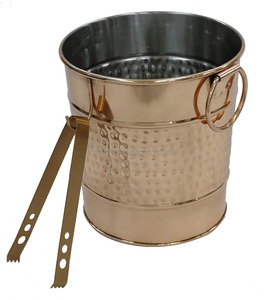 Cubo de hielo de acero inoxidable con revestimiento de cobre, accesorio para Barware, fabricante y proveedor de la India - Product Image 1