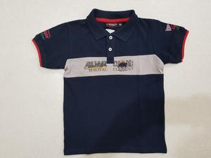 2018 conçu broderie imprimé garçons Polo à manches courtes qualité coton vêtements adultes enfants printemps saison marque - Product Image 5