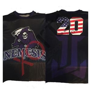 Maillot de baseball noir personnalisé à fines rayures blanches à fines rayures rose vif vente en gros de maillot de baseball imprimé - Product Image 6