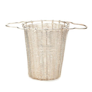 Cesta profunda de metal dorado sentado en Infusores tazas de té para té suelto Filtro de té de malla fina con mango de doble cara - Product Image 3