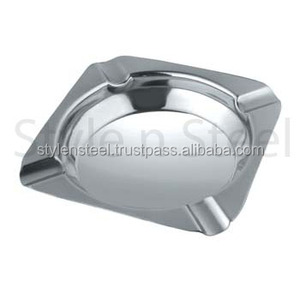 Cenicero de Cigarros de Metal de Lujo Cuadrado de 11 cm Personalizado de la India, Accesorios a Precio de Mayoreo - Product Image 1