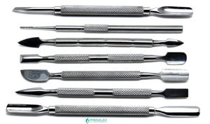 เล็บ Cuticle ช้อน Pusher Trimmer เหล็กแฟ้มทำเล็บมือเล็บเท้าความงามชุดเหล็กร้านเสริมสวยตัดผมสาว - Product Image 2