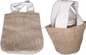 Wholesale Custom Made Eco-friendly Bottle Jute Bag <b>Basket</b> Type Manufacturer in India - Product Image 2
