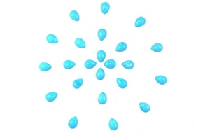 Cabujones sueltos en forma de pera de turquesa natural de 23 piezas de alta calidad para la fabricación de joyas hechas a mano - Product Image 2