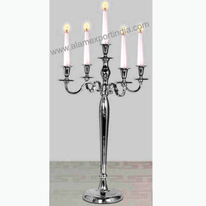 New Wholesale Price Wedding & Home Decoration Tall Size <b>Candelabra</b> in 5 Arms Candle Holder <b>Black</b> Finished Best Quality - Product Image 4