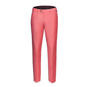 La mejor Fabricación de pantalones de esmoquin de talla grande XL para adultos, diseño de un solo pecho frontal plano a la moda, Algodón puro transpirable - Product Image 3