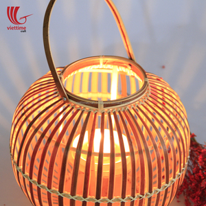 Vente en gros Décoration intérieure Lanterne en bambou tissée à la main Bougeoir en bambou - Product Image 5