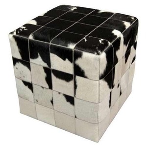 Puf otomano de cuero genuino contemporáneo más vendido, taburetes y otomanos hechos a mano al por mayor para dormitorio, apartamento de Hotel - Product Image 1