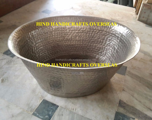 Cubos de hielo grandes chapados en cobre de hierro en forma de tinas Cubos de hielo de metal Tinas de bebidas Bar y vides Cubo de hierro por exportador indio - Product Image 3