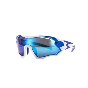 Borjye J157 Full Rim Blue Lens Cycling Sports Lentes Ciclismo Sun Glasses