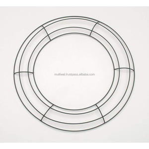 Forma de corona de metal para puerta de Navidad de hierro para decoración del hogar - Product Image 1