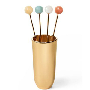 Piques à cocktail et support en acier inoxydable modernes et écologiques pour les restaurants - Product Image 1