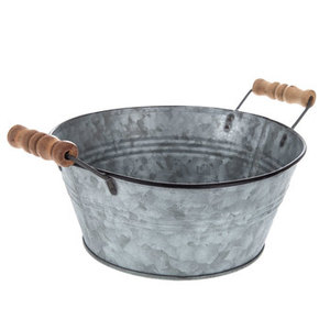 OUTDOOR GALVANIZED FANCY OVAL TUB GARDEN DECORATIVE OUTDOOR OVAL GALVANIZED HIGH QUALITY GALVANIZED PARTY OVAL TUB - Product Image 5