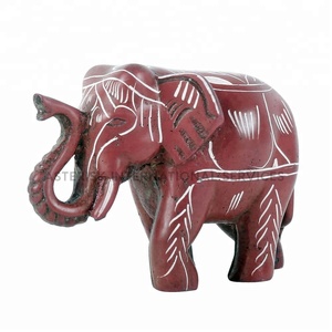 Adorable elefante resina polvo fundido estatua exterior Interior escultura Animal jardín estatua decoración Nepal hecho Año Nuevo vacaciones - Product Image 6