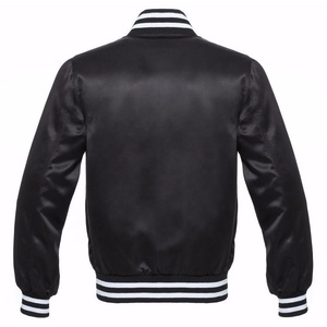 Chaquetas de satén del equipo de béisbol Varsity Unisex hechas a medida Letterman Sport Swear chaquetas universitarias bordadas para invierno de talla grande - Product Image 6