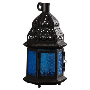 Linterna de Metal de calidad superior Linterna de Metal decorativa de boda Vajilla colgante Linterna de vela marroquí - Product Image 4