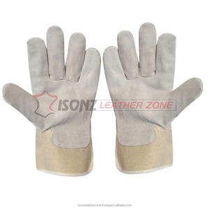 ถุงมือหนังแยกส่วนสำหรับงานนิรภัย ดูดซับความชื้นและทนทาน กันลื่น ขนาด 10 นิ้ว - Product Image 4